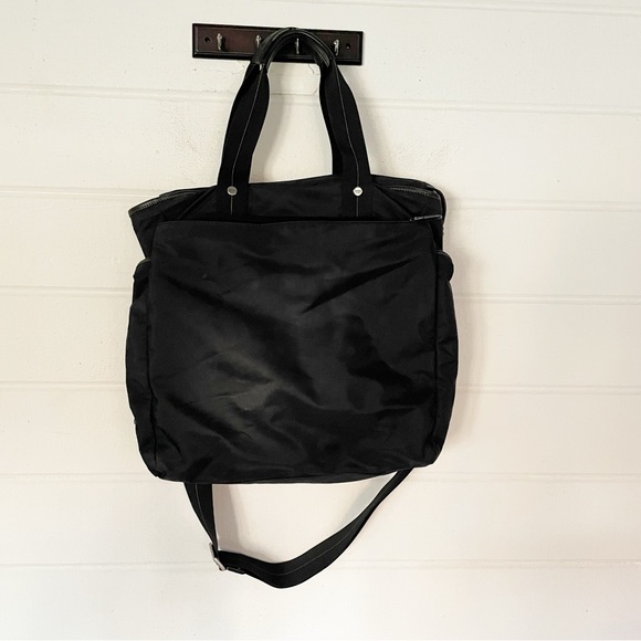 COACH Tote Bag Unisex Nylon/Genuine Leather Black 2-Way Shoulder/Top Handle - Picture 8 of 12